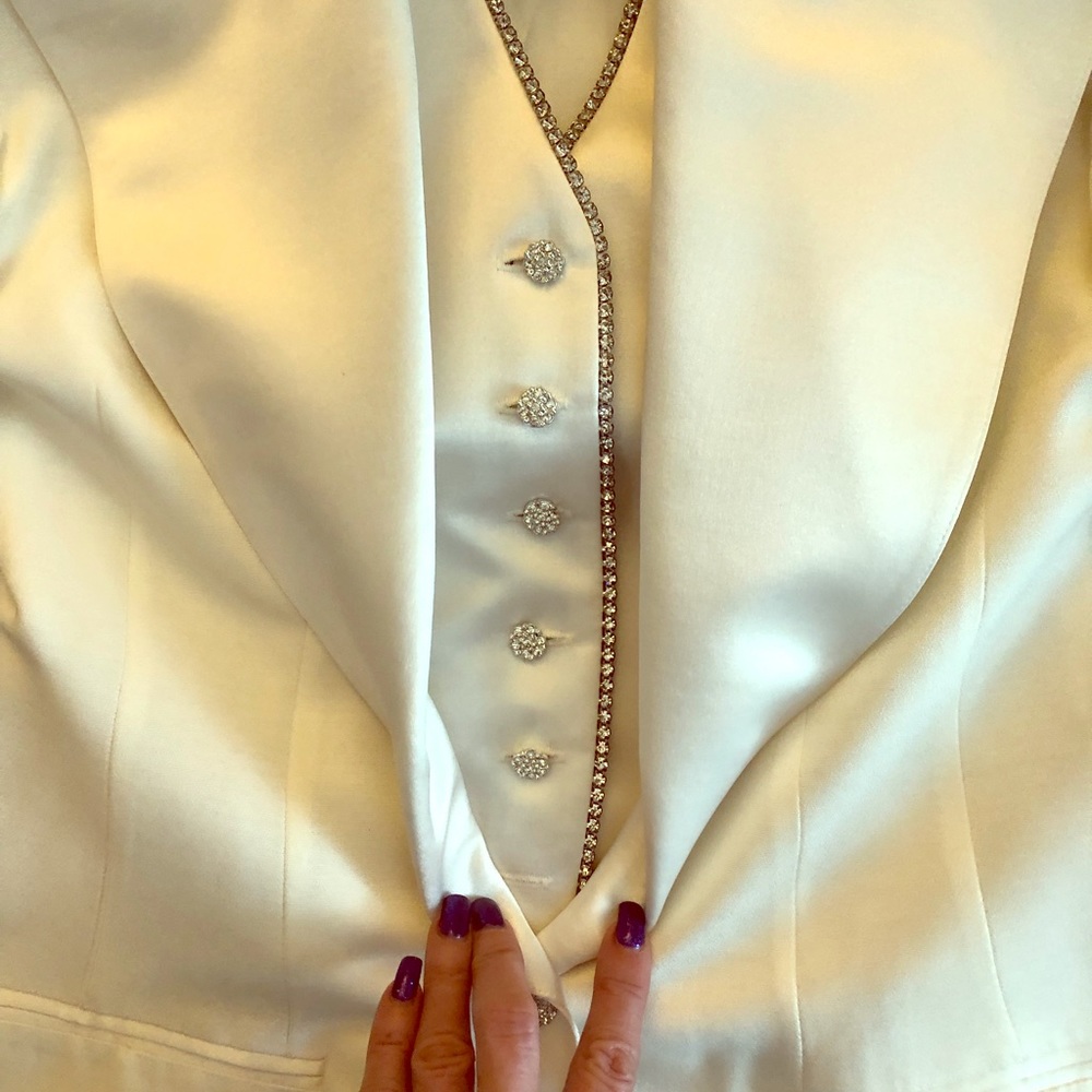 NWOT Solini Rhinestone Tuxedo Blazer